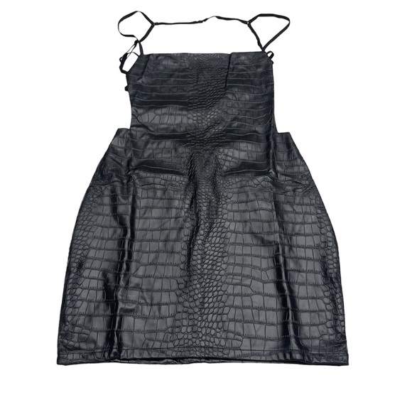 Fashion Nova True Icon faux leather dress, nwt, size Small. Back zip. - Picture 1 of 4